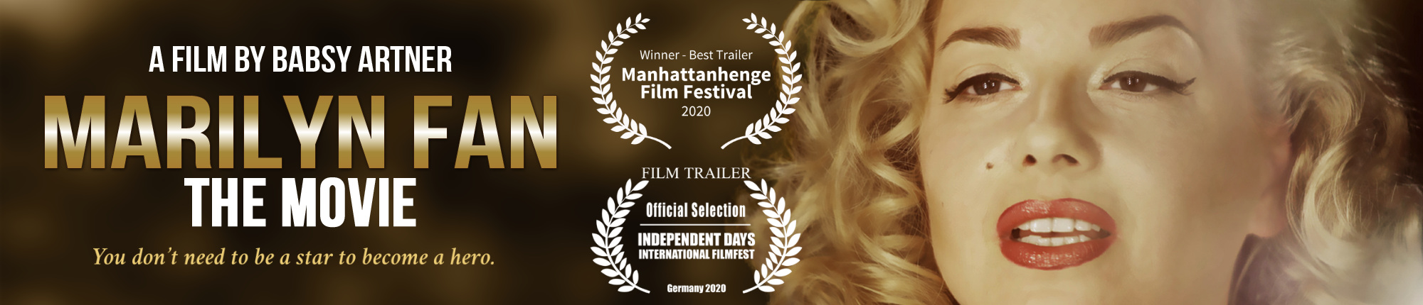 Marilyn Fan - The Movie - Official Website Banner